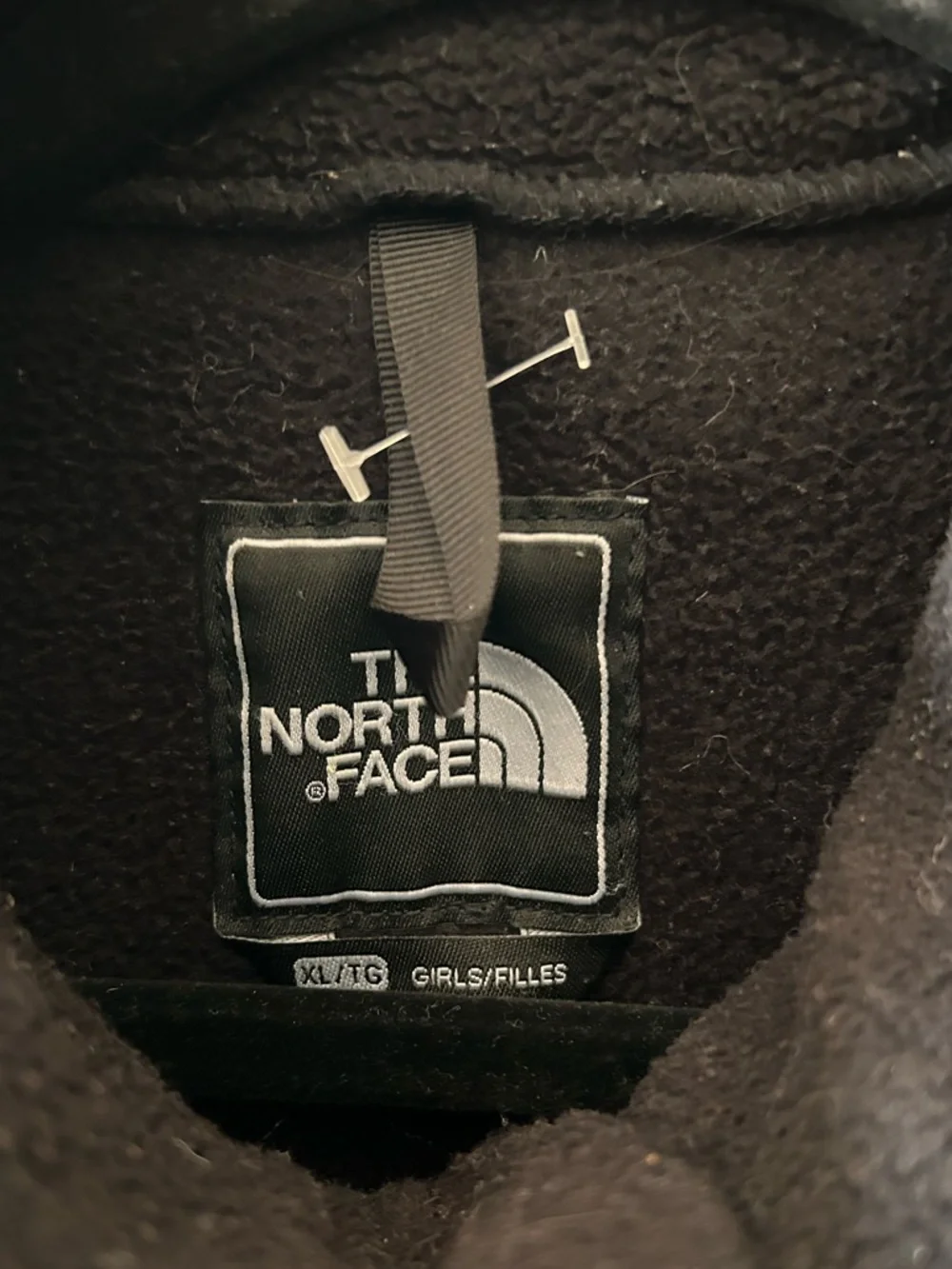 The North Face Girls Black Fleece Full Zip Jacket‎ Size XL Back to School Fall